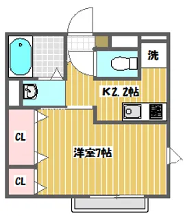 レガーロ天王台【1階】の間取り