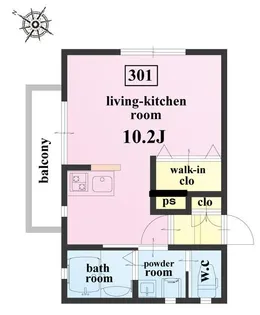 South Maison サウスメゾン 南小岩7丁目【3階】の間取り