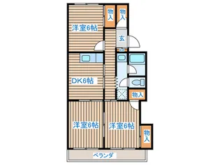 サンプラザ子平町の間取り