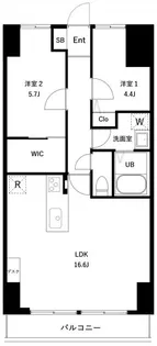 PARK MODERN 西葛西【2階】の間取り