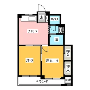 第3ルナマンション【4階】の間取り