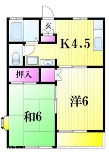 グリーンパレスI【2階】の間取り