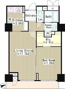 パーク・アヴェニュー神南【4階】の間取り