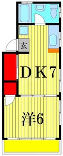 SSマンション【4階】の間取り