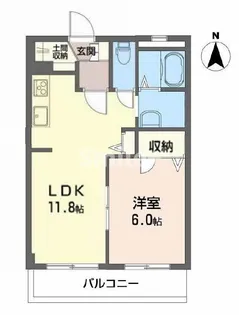 Pure・Life Kume【1階】の間取り