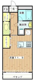 ポポー【2階】の間取り