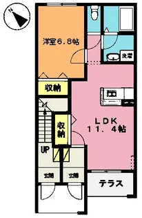 リアン【1階】の間取り