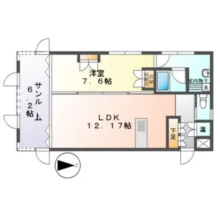ビレッジ・ムーヴ【3階】の間取り