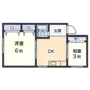 ハイハウス福の宮【2階】の間取り