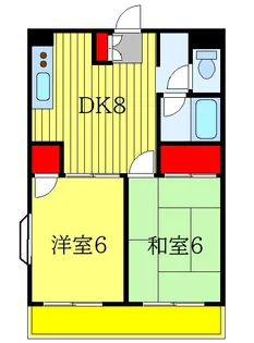 錦生コーポ【2階】の間取り