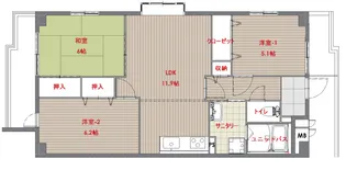 メゾンプレセア【3階】の間取り