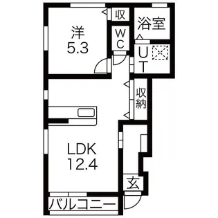 グラーティア【1階】の間取り