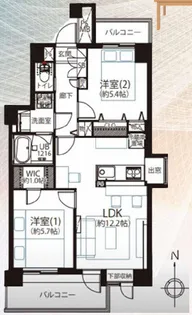フェイム池袋西【5階】の間取り