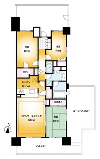 パークシティ稲毛の杜【9階】の間取り