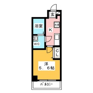 ディライトK【5階】の間取り