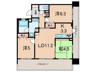ア-バン甲南の間取り
