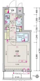 エステムコート池袋PRIME AXIA【6階】の間取り