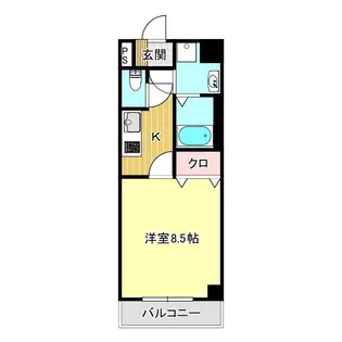 ミリュー【2階】の間取り