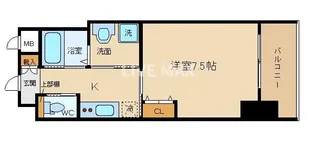 エイペックス京都東山三条【3階】の間取り