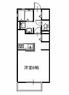 mignon tou tou(ミニョン トゥトゥ) (ペット仕様)【2階】の間取り