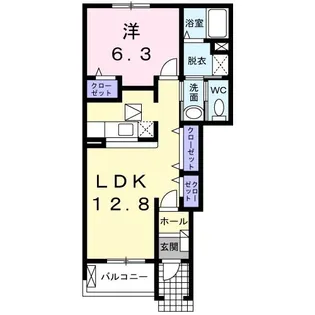 グランフィオーレ A【1階】の間取り