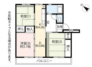UR藤の台【3階】の間取り