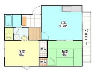フレグランス溝口【2階】の間取り