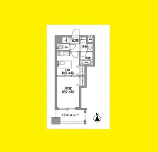 西天満レジデンス【7階】の間取り