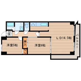 ガーデンプラザ泉中央【4階】の間取り