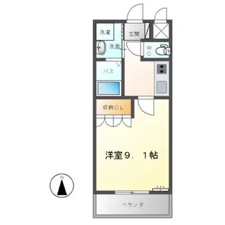 ステイゴールド【1階】の間取り