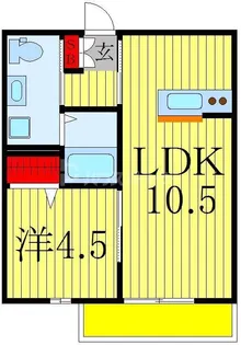 ベルグラード江戸川台【1階】の間取り