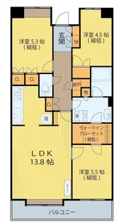 中山パーク・ホームズ丘の街【2階】の間取り
