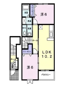 プレアデスA【2階】の間取り