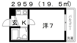 第7セイワコート【3階】の間取り