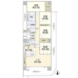 サンパーク名駅スクエア【11階】の間取り