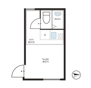 オウルハウス川崎大師【2階】の間取り