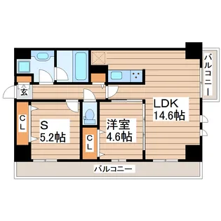 グレイスコート アイエス【1階】の間取り