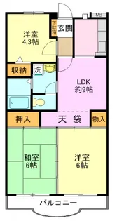 カサベルデ宮前平3【4階】の間取り