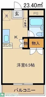 グンケン第2コーポ【3階】の間取り