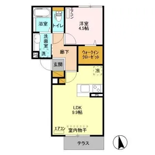 シャルムカツタ【1階】の間取り