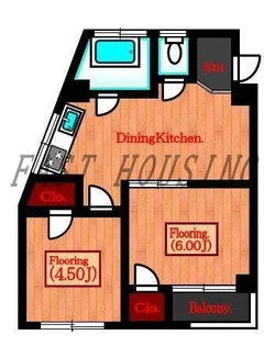 宇佐見ビル【2階】の間取り