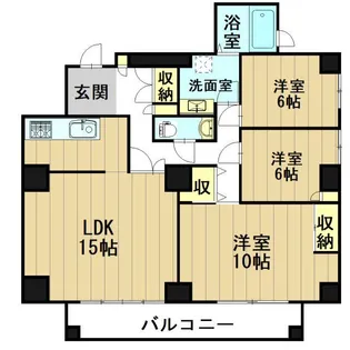 リアライズ山王【8階】の間取り