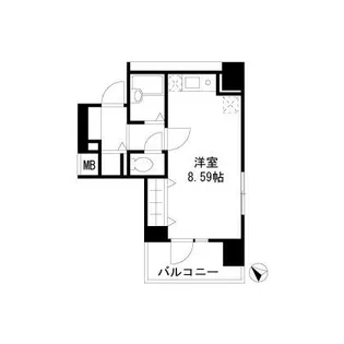 ドエルイン月島【3階】の間取り