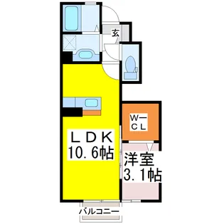 berge森田【1階】の間取り