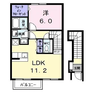 セレノデーア【2階】の間取り