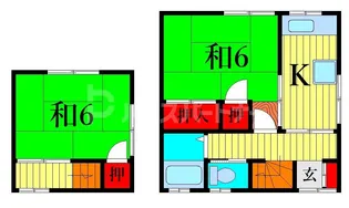コーポ中台【1階】の間取り