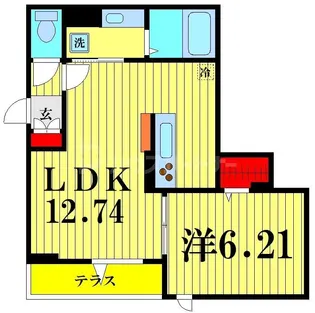 サイドコート【1階】の間取り