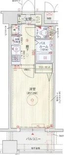 エステムコート難波サウスプレイス【3階】の間取り