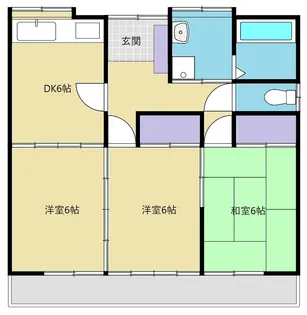 コーポ北屋敷【2階】の間取り