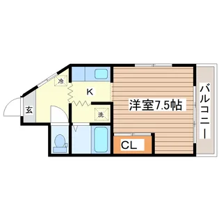 八木山アベニュー【1階】の間取り